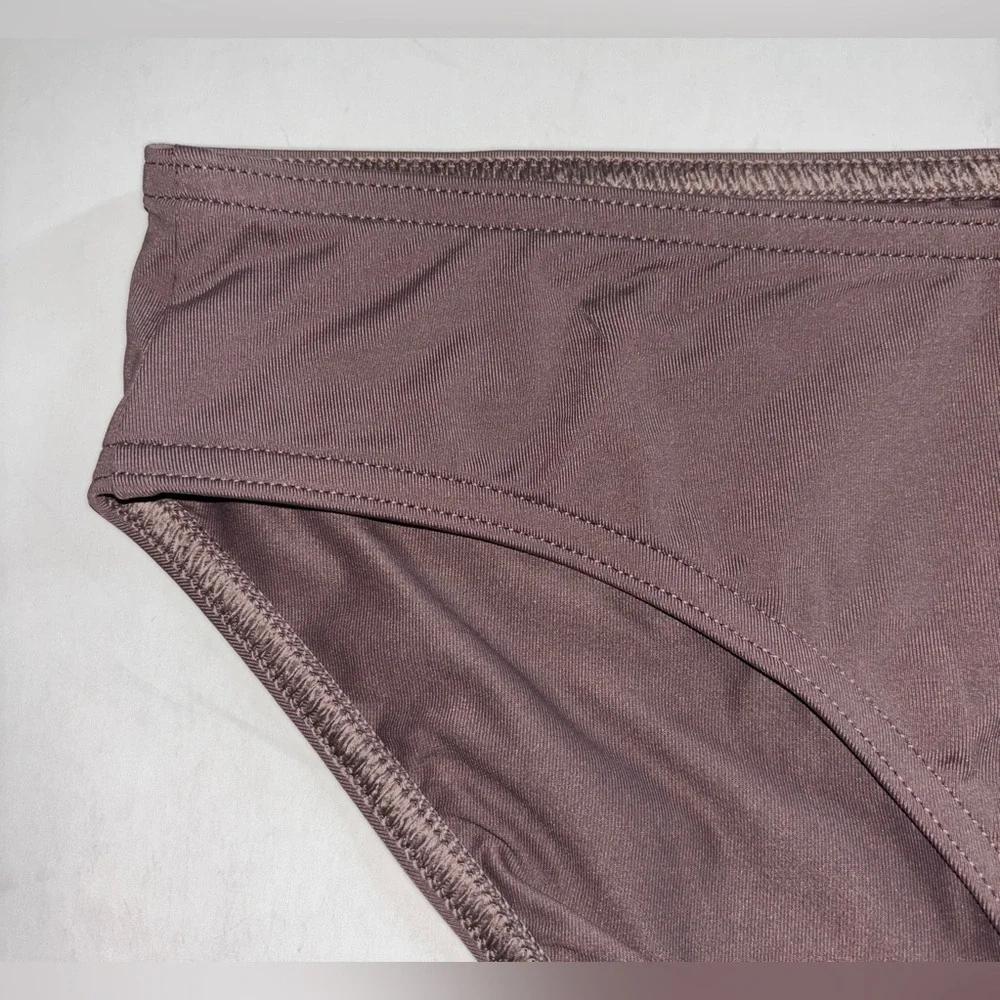 Calvin Klein Hipster Brown Bottom Women L Full Coverage NEW Beach Surf Vacation